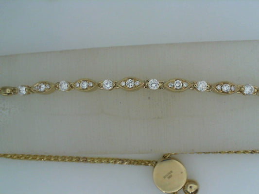 Natural Diamond Bracelet in 14 Karat Yellow with 0.56ctw G/H SI2 Round Diamonds