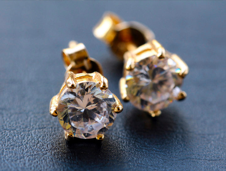 Gold earrings