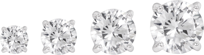 Increasing sizes of Marks Diamonds