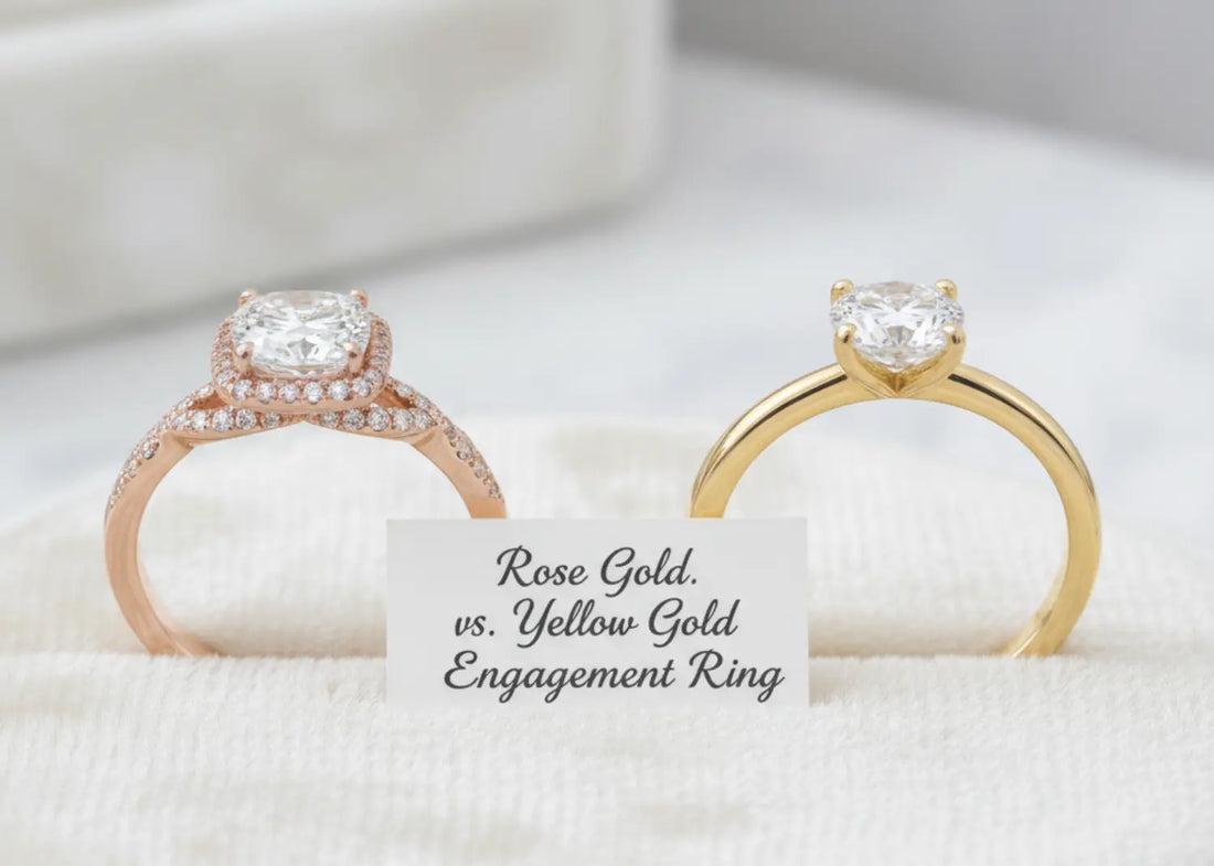 Rose Gold vs. Yellow Gold Engagement Ring