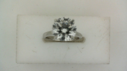 Forevermark ReMARKable Designs Lab-Grown Diamond Complete Engagement Ring in 18 Karat White Gold with 2.58ct Round Lab-Grown Diamond, Clarity: VS2, Color: G, Size: 6