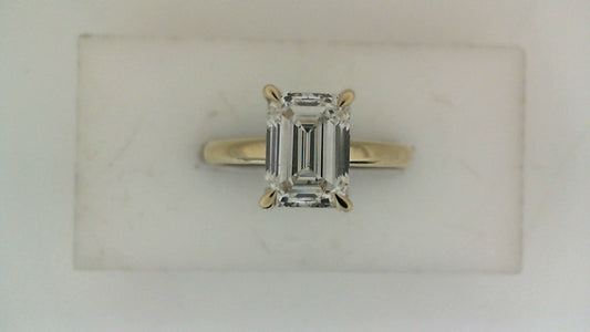 ReMARKable Designs Hidden Accent Lab-Grown Diamond Complete Engagement Ring in 14 Karat Yellow Gold