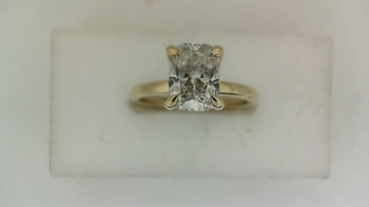 ReMARKable Designs Hidden Accent Lab-Grown Diamond Complete Engagement Ring in 14 Karat Yellow Gold