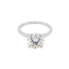 ReMARKable Designs Lab-Grown Diamond Complete Engagement Ring in 18 Karat White Gold, Clarity: VS2, Color: G, Size: 6
