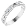 ReMARKable Designs Natural Diamond Ladies Wedding Band in 14 Karat White Gold with 0.16ctw Round Diamonds
