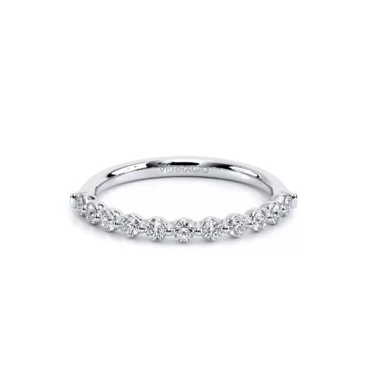 Verragio Stackable Natural Diamond Ladies Wedding Band in 14 Karat White Gold with 0.37ctw Round Diamonds