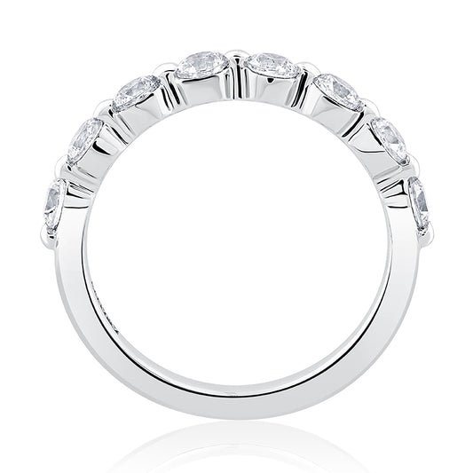A. Jaffe Natural Diamond Ladies Wedding Band in 14 Karat Yellow Gold with 0.80ctw Round Diamonds