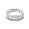 ReMarkable Estate Estate Collection Natural Diamond Ladies Wedding Band in 14 Karat White Gold with 1.00ctw Various Shapes Diamonds, Clarity: I3, Color: H/I