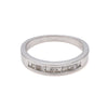 ReMarkable Estate Stackable Ladies Wedding Band in 14 Karat White Gold with 0.24ctw Various Shapes Diamonds, Clarity: SI1-SI2, Color: H/I