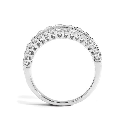 ReMARKable Designs Diamonds, LLC Natural Diamond Ladies Wedding Band in 14 Karat White Gold with 1.90ctw Round Diamonds