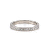 ReMARKable Estate Natural Diamond Ladies Wedding Band in Platinum White with 0.31ctw Round Diamonds, Clarity: SI2-I1, Color: I/J