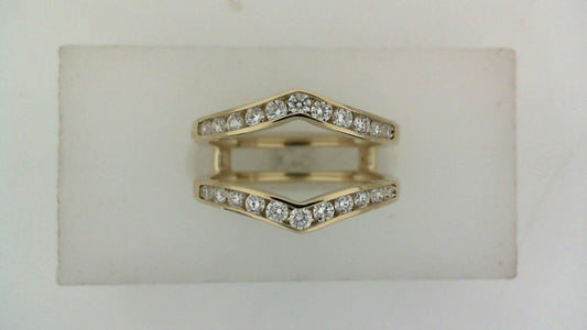 ReMARKable Designs Natural Diamond Enhancer Ladies Wedding Band in 14 Karat Yellow Gold with 0.50ctw Round Diamonds