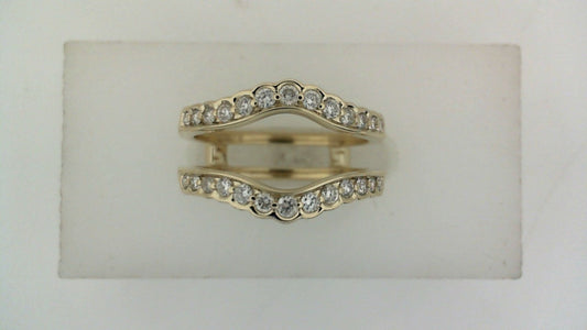 ReMARKable Designs Natural Diamond Contour Ladies Wedding Band in 14 Karat Yellow Gold with 0.33ctw Round Diamonds
