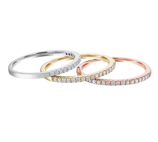 ReMARKable Designs ReMARKable Designs Natural Diamond Band in 14 Karat Yellow Gold with 0.12ctw Round Diamonds