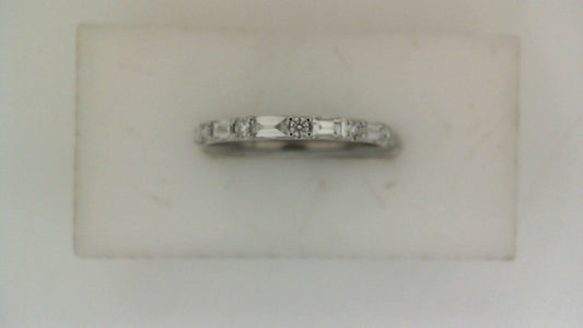 ReMARKable Designs Natural Diamond Band in 14 Karat White Gold
