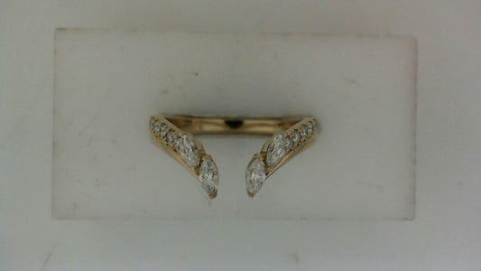 ReMARKable Designs Contour Natural Diamond Band in 14 Karat Yellow Gold with 0.37ctw Various Shapes Diamonds