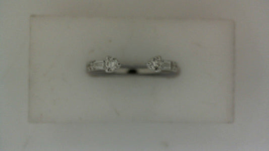 ReMARKable Designs Natural Diamond Band Ladies Wedding Band in 14 Karat White Gold with 0.32ctw Various Shapes Diamonds