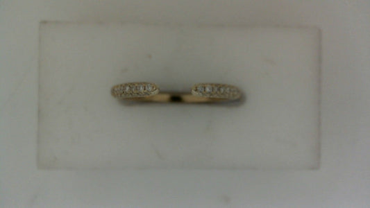 ReMARKable Designs Natural Diamond Ladies Wedding Band in 14 Karat Yellow Gold