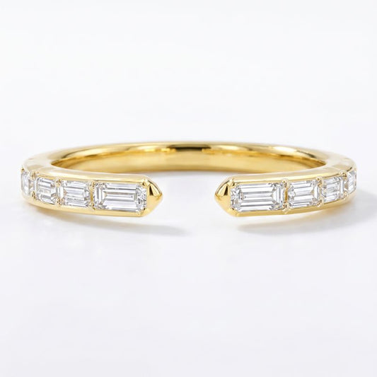 ReMARKable Designs Natural Diamond Band Ladies Wedding Band in 14 Karat White Gold with 0.32ctw Various Shapes Diamonds