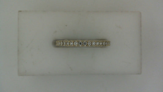A. Jaffe Natural Diamond Ladies Wedding Band in 14 Karat Yellow Gold with 0.25ctw Round Diamonds, Clarity: SI1-SI2, Color: G