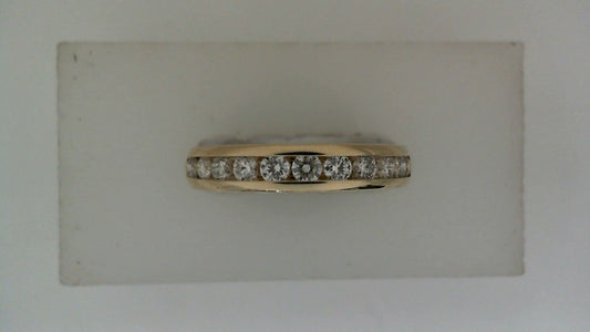 ReMARKable Designs Natural Diamond Ladies Wedding Band in 14 Karat Yellow Gold with 0.75ctw Round Diamonds