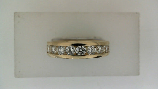 ReMARKable Designs Natural Diamond Ladies Wedding Band in 14 Karat Yellow Gold with 1.00ctw Round Diamonds