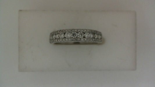 ReMARKable Designs Natural Diamond Ladies Wedding Band in 14 Karat White Gold with 0.50ctw Round Diamonds