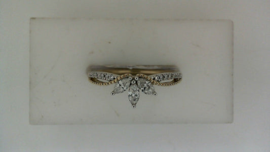 ReMARKable Designs Natural Diamond Ladies Wedding Band in 14 Karat Yellow Gold with 0.25ctw Various Shapes Diamonds