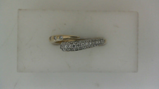 ReMARKable Designs Natural Diamond Fashion Ring in 14 Karat Yellow Gold with 0.25ctw Round Diamonds