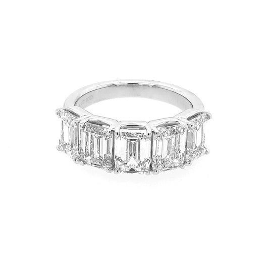ReMARKable Designs Ladies Wedding Band in 14 Karat White with 3.13ctw of Round Lab-Grown Diamonds