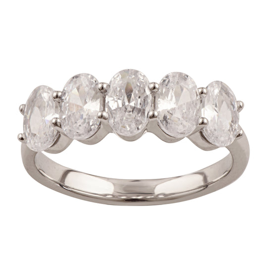 ReMARKable Designs Ladies Wedding Band in 14 Karat White Gold with 1.19ctw of Round Lab-Grown Diamonds, Clarity: VS1, Color: F