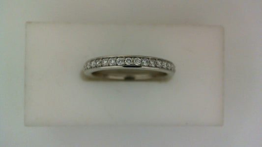 ReMARKable Designs Ladies Wedding Band in 14 Karat White Gold with 0.25ctw of Round Lab-Grown Diamond