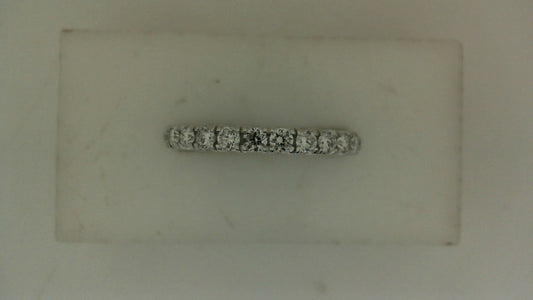 ReMARKable Designs Lab-Grown Diamond Band Ladies Wedding Band in 14 Karat White Gold with 0.50ctw of Round Lab-Grown Diamond