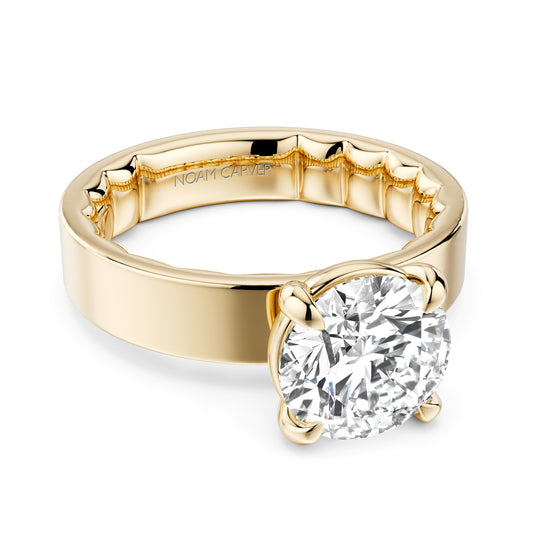 Natural Diamond Semi-Mount Engagement Ring