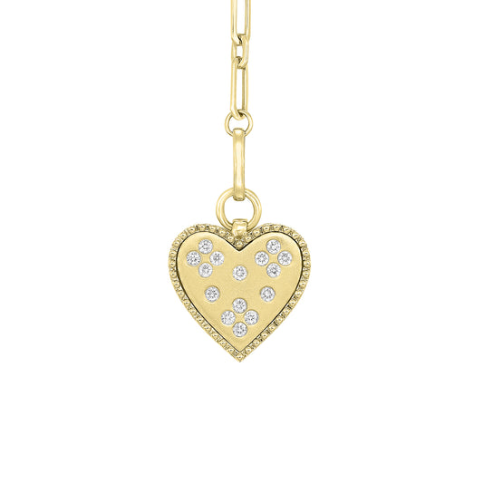 ReMARKable Designs Marks 89 Natural Diamond Necklace in 14 Karat Yellow Gold with 0.24ctw Round Diamonds