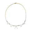 ReMARKable Estate M Estate Collection Natural Diamond Collar Necklace in 18 Karat White - Yellow Gold with 3.00ctw Round Diamonds, Clarity: SI2-I1, Color: I/J
