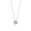 ReMARKable Estate Circle Natural Diamond Necklace in 14 Karat White Gold with 0.34ctw Round Diamonds, Clarity: SI1-SI2, Color: H