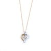 ReMARKable Estate Natural Diamond Necklace in 10 Karat Yellow Gold with 0.03ctw Round Diamond