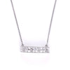 M Estate Collection Natural Diamond Necklace in 14 Karat - Platinum White with 0.38ctw Round Diamonds