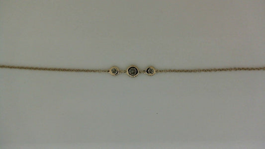 ReMARKable Designs Natural Diamond Necklace in 14 Karat Yellow Gold with 1.00ctw Round Diamonds