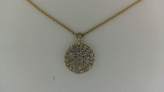 ReMARKable Designs Natural Diamond Necklace in 14 Karat Yellow Gold with 0.05ctw Round Diamonds
