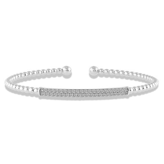 ReMARKable Designs Natural Diamond Bracelet in 14 Karat White Gold with 0.50ctw Round Diamonds