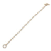 ReMARKable Estate Alternating Link Natural Diamond Bracelet in 14 Karat Yellow Gold with 0.98ctw I/J SI2 Round Diamonds, Clasp: Toggle