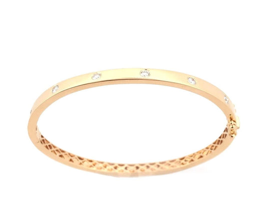ReMARKable Designs Natural Diamond Bracelet in 14 Karat Yellow Gold with 0.37ctw Round Diamonds