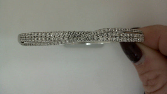 ReMARKable Designs Natural Diamond Bracelet in 14 Karat White Gold with 1.45ctw Round Diamonds