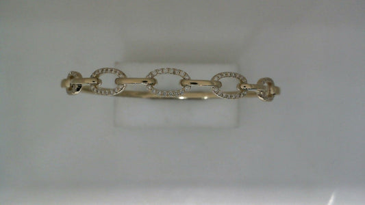 ReMARKable Designs Natural Diamond Bracelet in 14 Karat Yellow Gold with 1.45ctw Round Diamonds