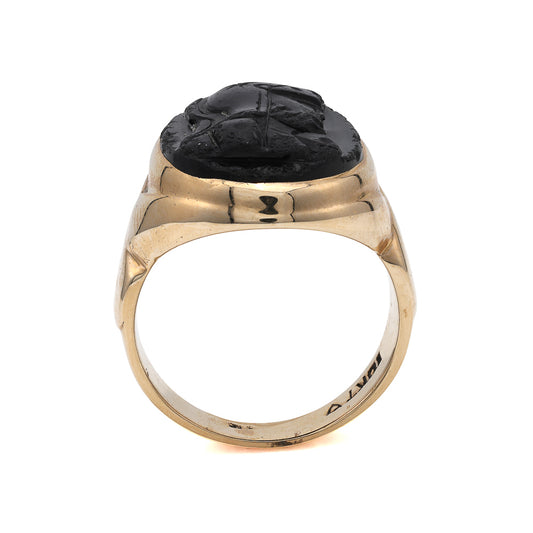 Men's Marks Estate Dept 1 Color Gemstone Ring in 10 Karat Yellow