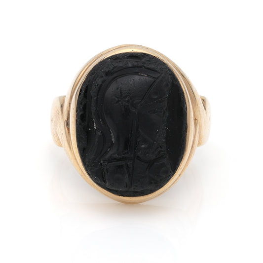Men's Marks Estate Dept 1 Color Gemstone Ring in 10 Karat Yellow