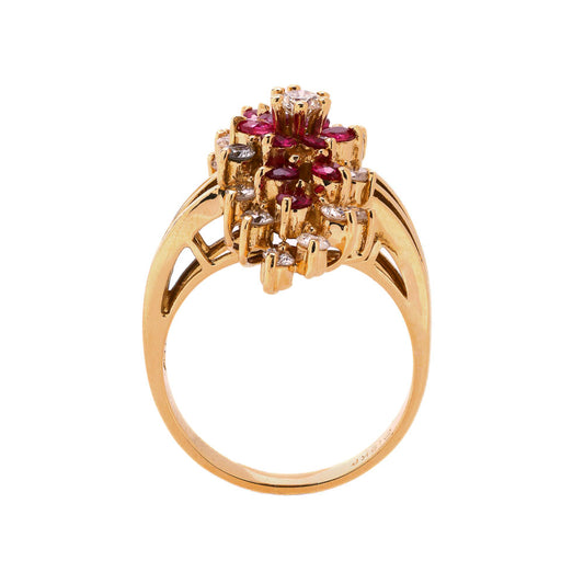 ReMARKable Estate Color Gemstone Ring in 18 Karat Yellow Gold