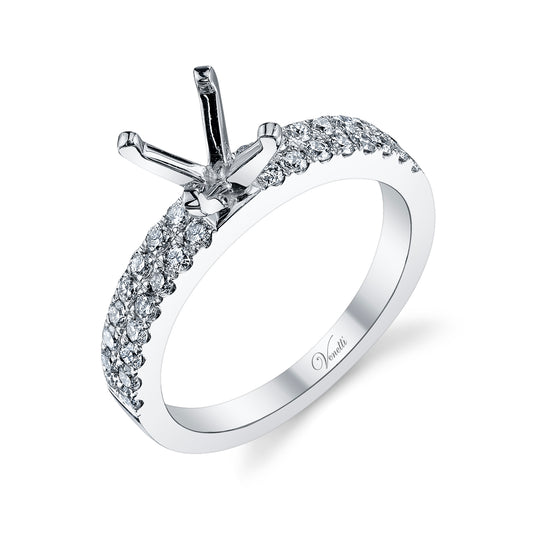 ReMARKable Designs Semi-Precious Color Collection Gemstone Band in 10 Karat White Gold with 3 Princess Garnets 0.14ctw